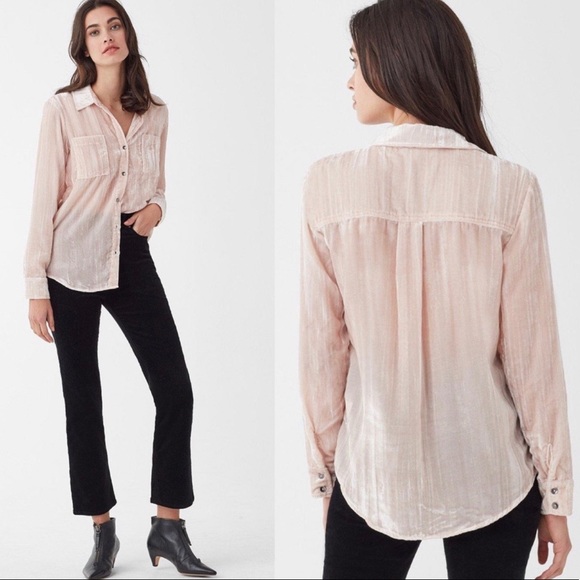 splendid moonstone velvet shirt